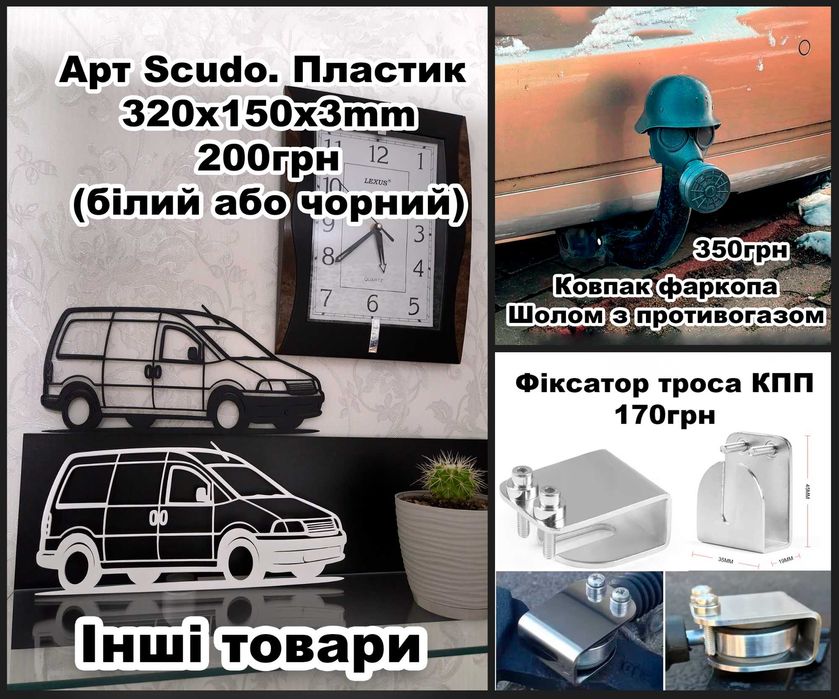 Корпуса салонних фільтрів Fiat Scudo, Citroen Jumpy, Peugeot Expert
