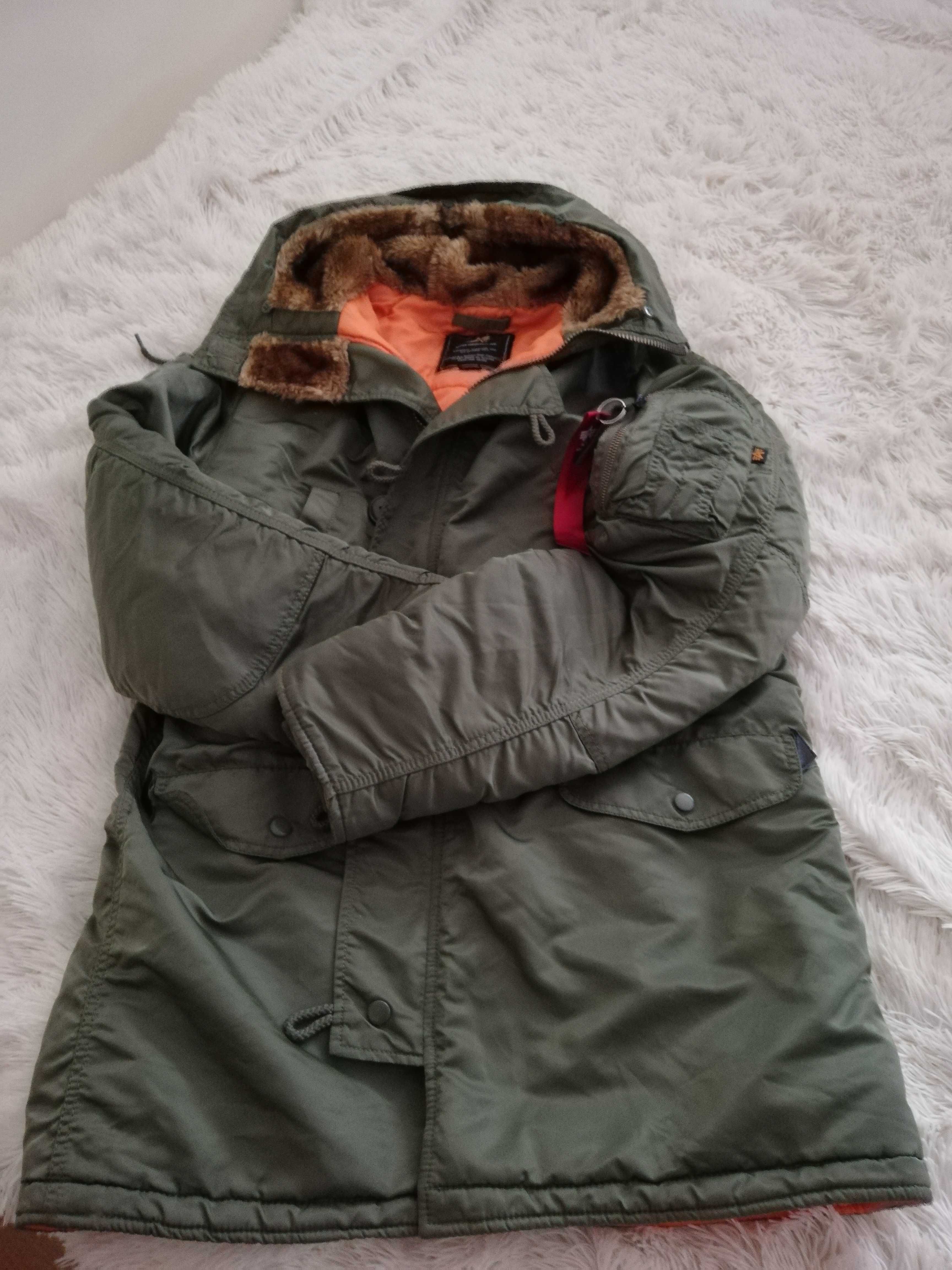 parka Alpha Industries L XL 40 42 płaszcz zimowy Alpha XL 40 42