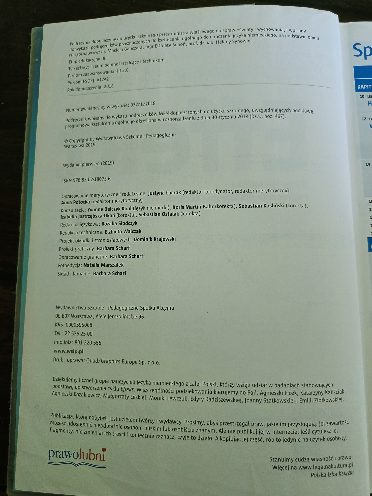 Sprzedam podręcznik Effekt 1
