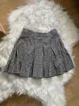 Spódnica rozkloszowana w kratke M pull&bear