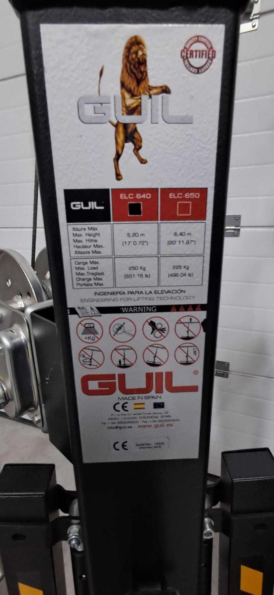 Elevadores Guil ELC-640 (usados)