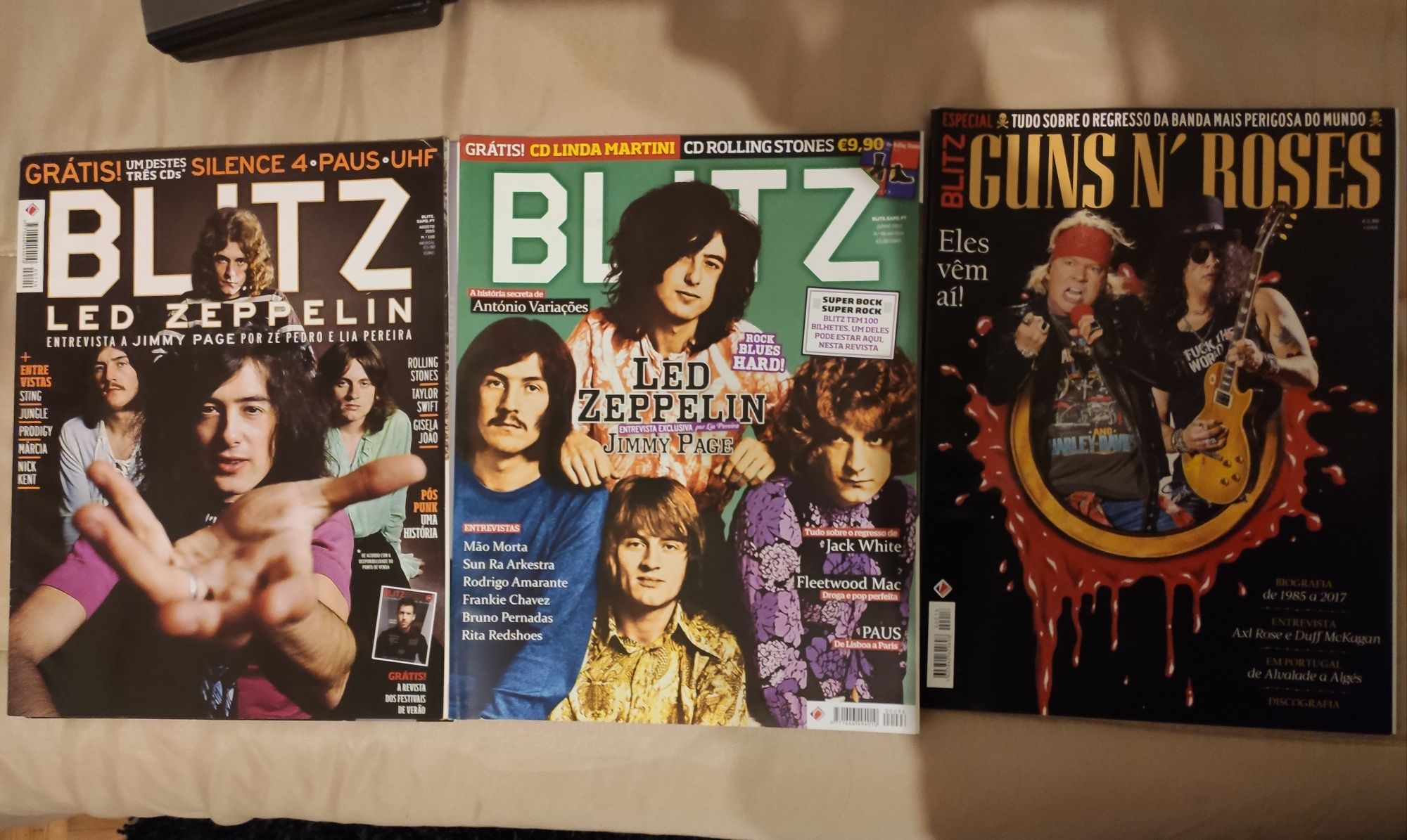 Revista Blitz - Led Zeppelin - Guns n roses