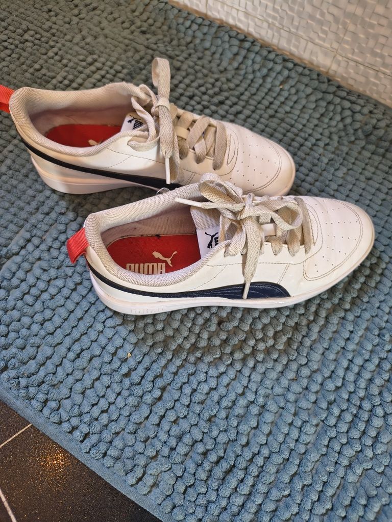 Adidasy puma białe chłopięce 38 24cm