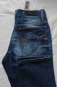 Wards Nowe niebieskie granat jeansy spodnie jeansowe męskie W30 L34