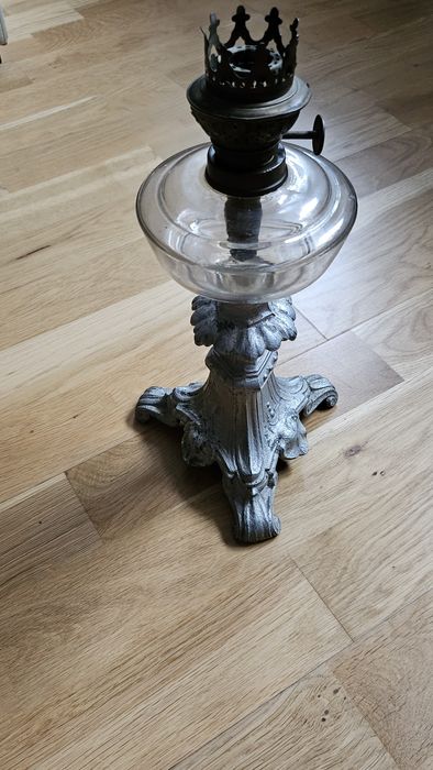 Stara lampa naftowa ,części