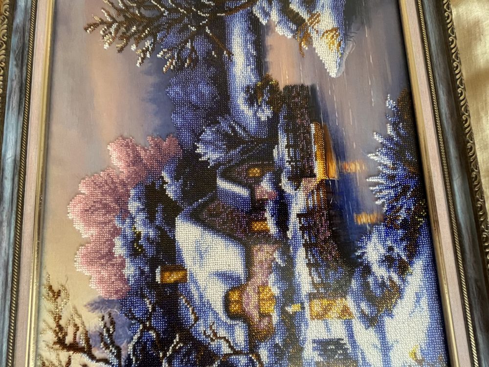 Картина бісером «Зима»
