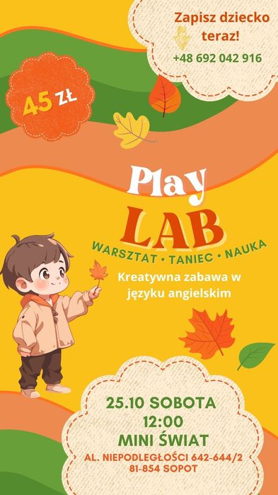 Kreatywne zajęcia dla dzieci w języku angielskim - Sopot