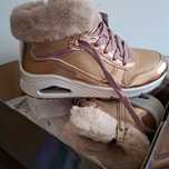 Sapatilhas botins dourado Skechers