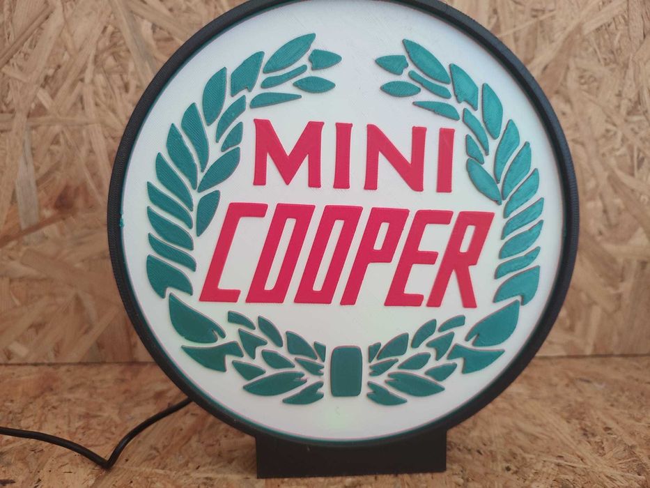 Luminária decorativa / Lightbox Mini Cooper