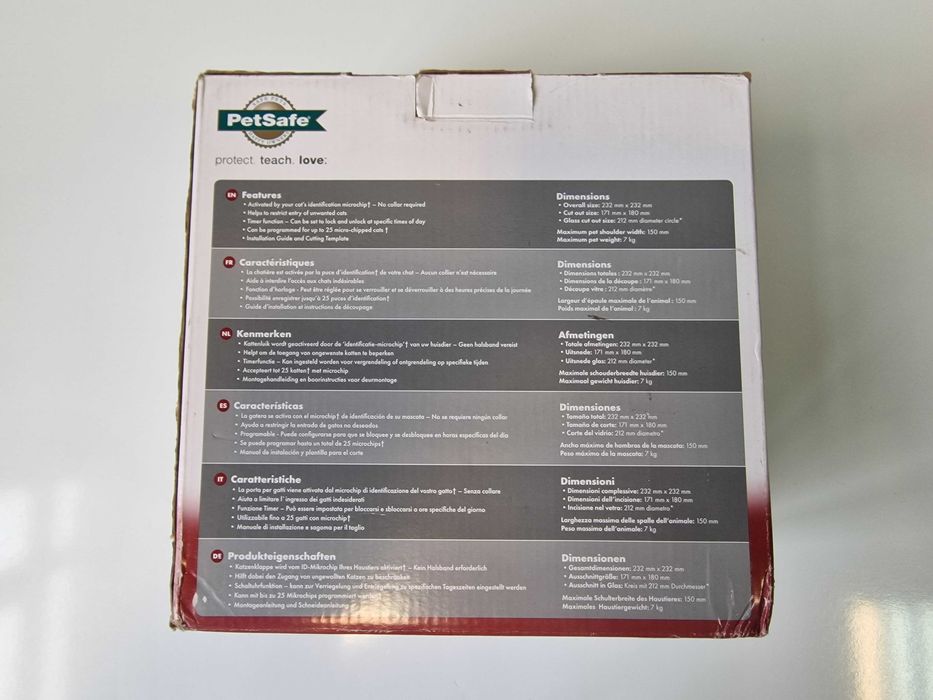 Drzwiczki wahadłowe PetSafe 23 x 23 cm biały dla kota