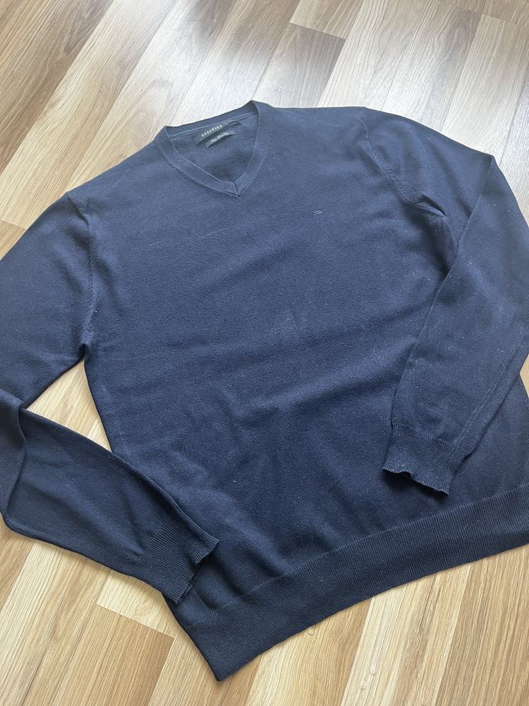 Granatowy sweter meski Reserved