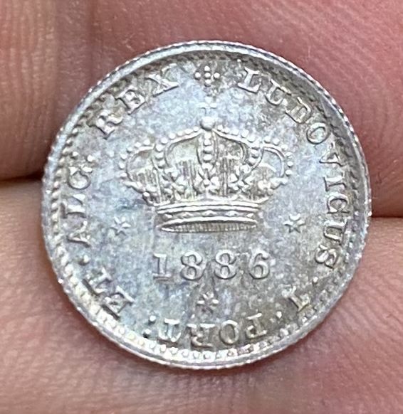 Moeda 50 Reis D LUIS I - 1886