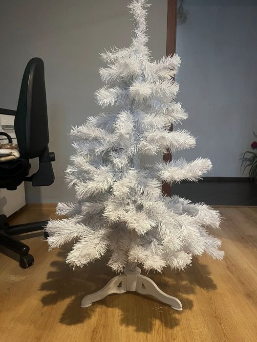Sztuczna choinka biała – 120 cm