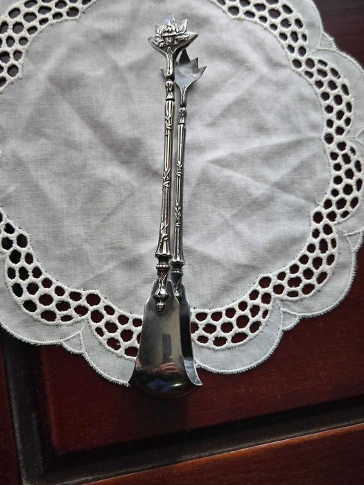 Szczypce Pazurki srebro Pr 950 Minerva Francja-Paryż do cukru lub lodu