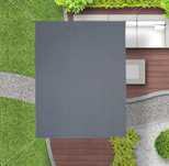 Żagiel słoneczny na balkon taras kwadratowy szary 3x3 Relaxdays 100263