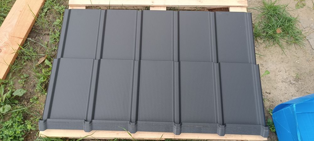 Pruszyński Tigra Blachodachówka panelowa Czarna TopMat RR033