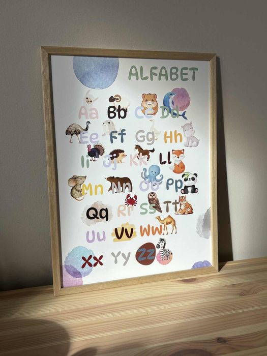 Plakat edukacyjny kolory A3 – do pokoju dziecka