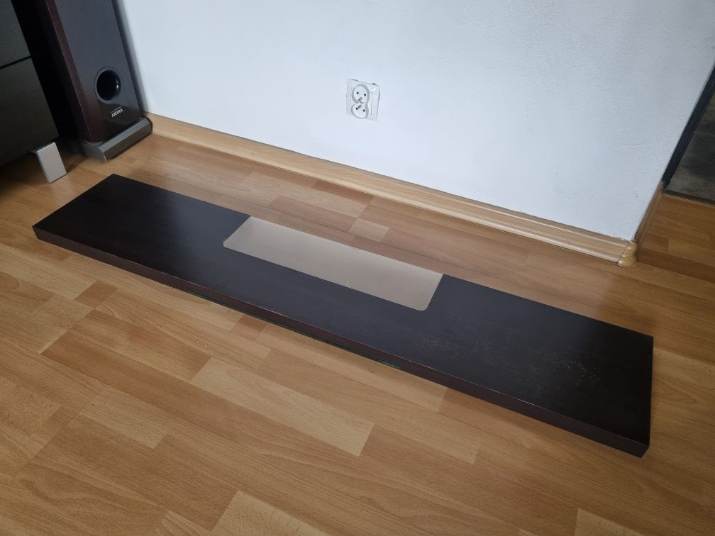Polka wisząca  z oswietleniem wenge 25x129cm