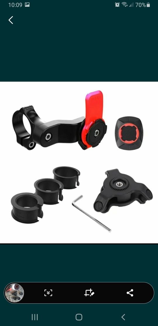 Suporte de telemóvel quad lock