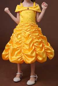 Sukienka przebranie Bella księżniczka r.130cm nowa