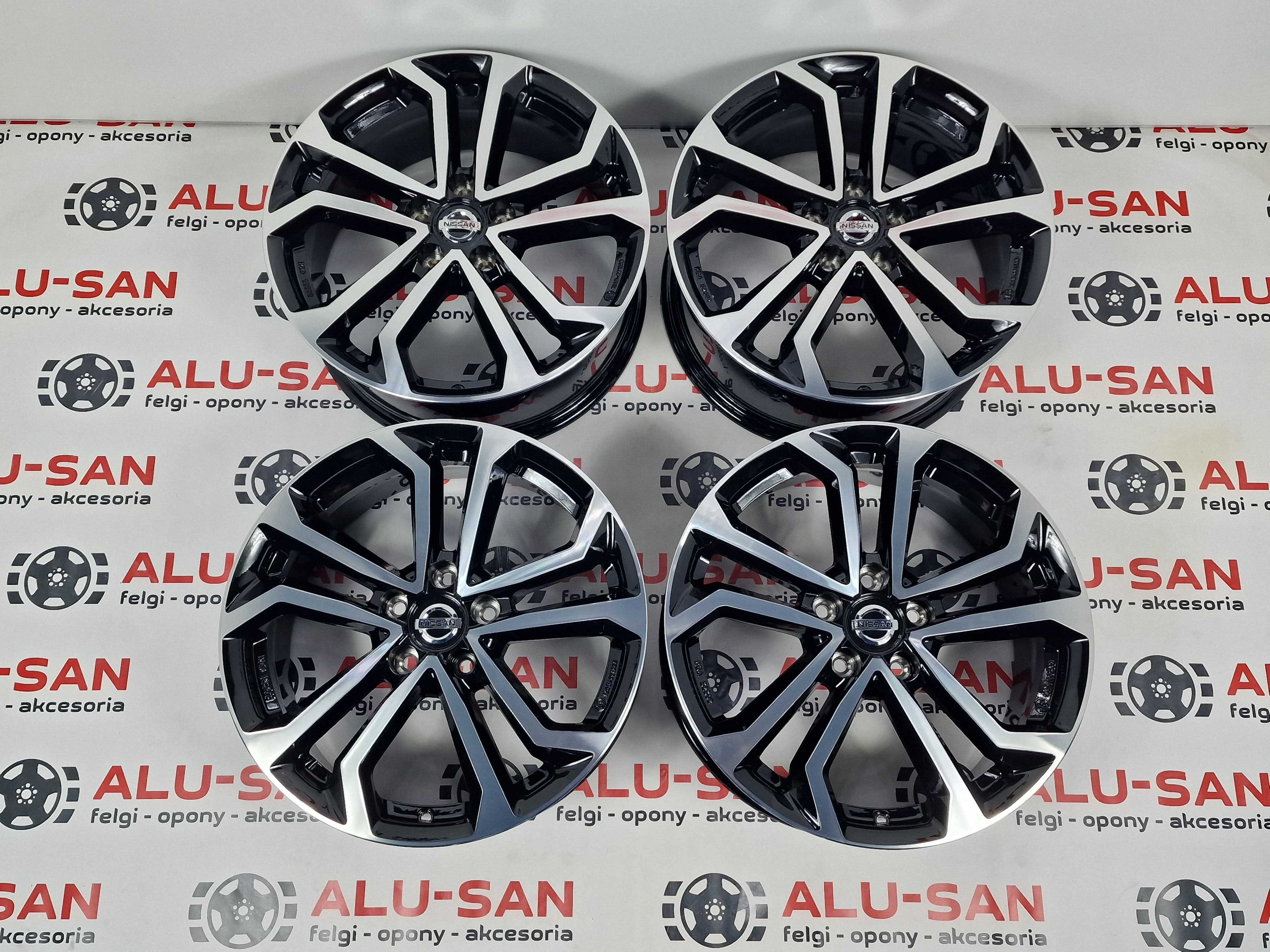 NOWE alufelgi NISSAN 18" 5x114,3 Juke Primera Qashqai - Czarne