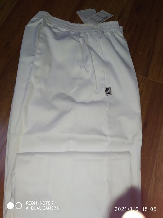 Spodnie i bluza białe NoweXL