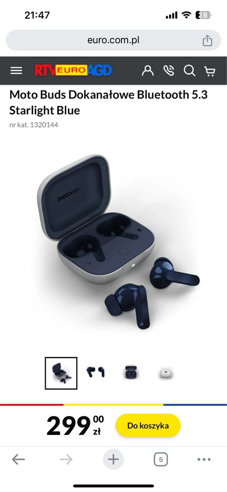 Sluchawki motorola moto buds