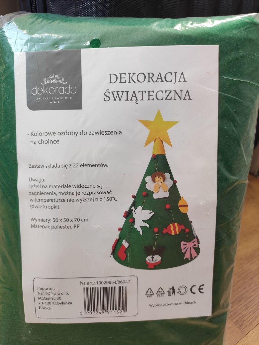 Choinka świąteczna bożonarodzeniowa 3D Netto, nowa, dekoracja