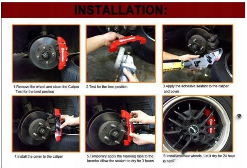 Nakładki Na Zaciski Hamulcowe Audi Rs Kolor Brembo
