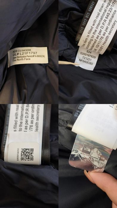 Оригінальний пуховик The North Face Nuptse 1996 700 tnf blac