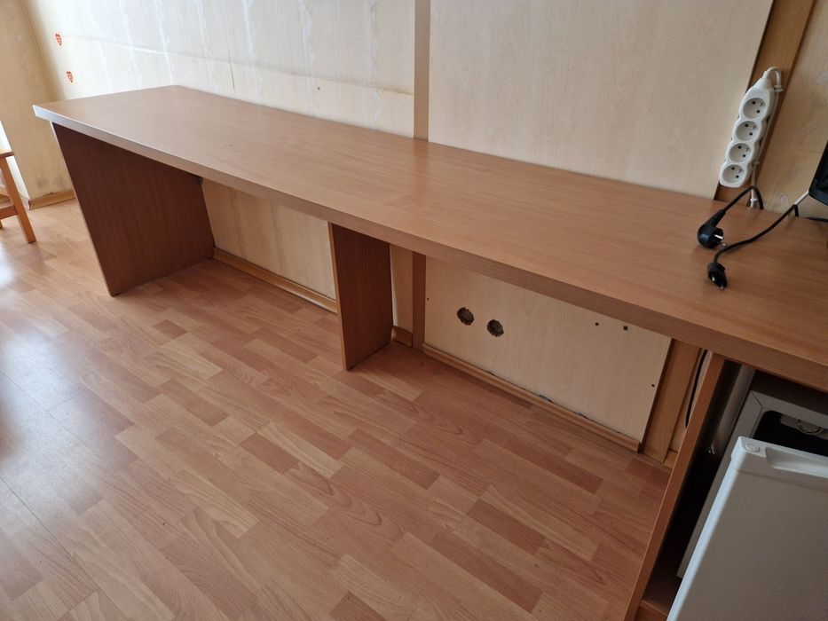 Biurko długi blat 195x55x4 cm bez szuflad