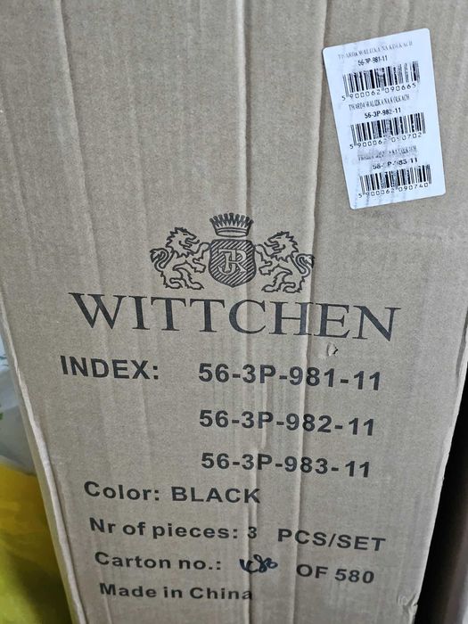 NEW Duża walizka Wittchen polikarbon tłoczona czarna 100% PC zamek TSA