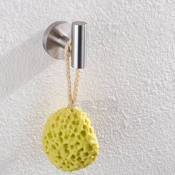 Zestaw wieszaków łazienkowych na ręczniki 7 elementów kol. inox