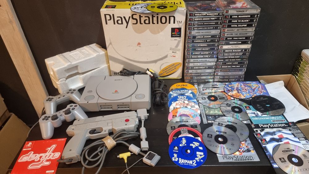 PS1 Playstation 1 Psx SCPH-5502 idealna. 55 gier propozycje