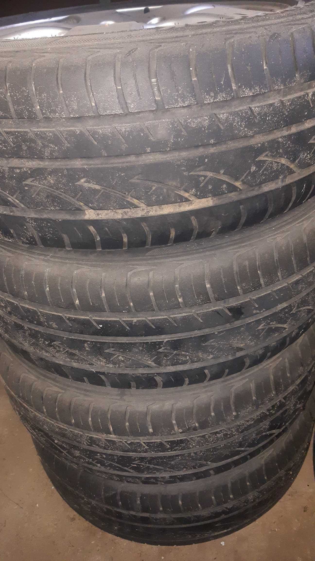 Alufelgi felgi aluminiowe stalowe 5x112 opony letnie 205/55R16 2 kompl