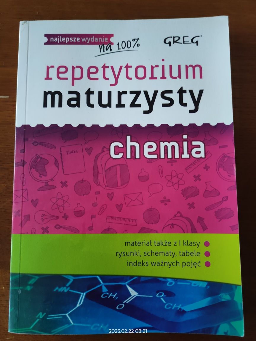 Repetytorium maturzysty chemia wydawnictwo Greg