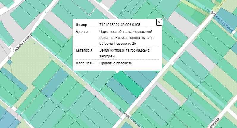 Продаж чотирьох земельних ділянок в с. Руська поляна