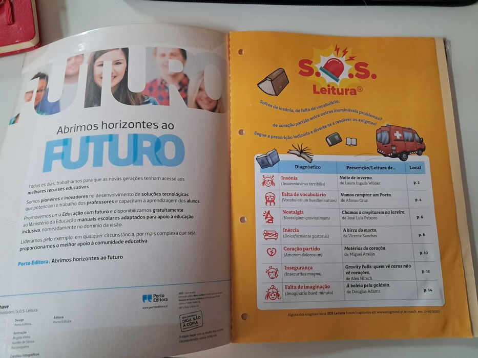 Caderno de Atividades/SOS Leitura - Palavra-chave - Português 7.º Ano