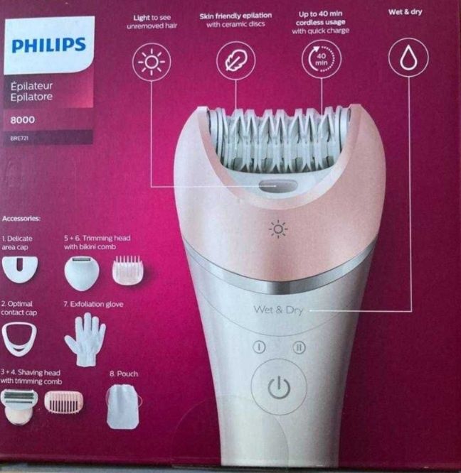 Епілятор PHILIPS BRE710/00 серії 8000