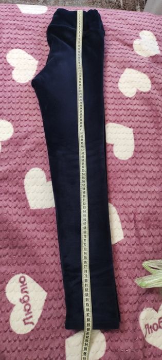 Теплі велюрові лосини на велюрі для дівчинки