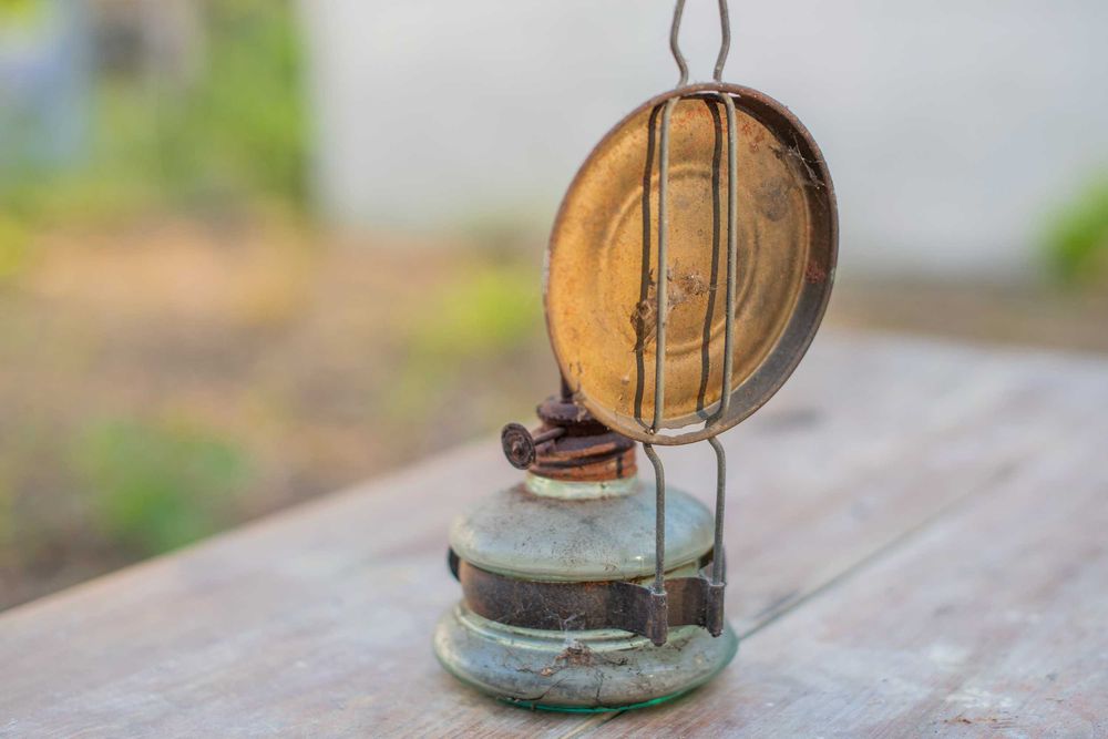 Lampa naftowa PRL Vintage oldschool