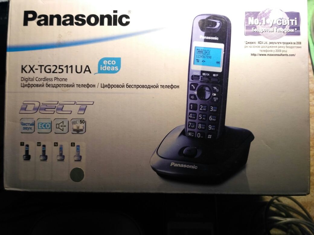 Стационарный кнопочный радиотелефон Panasonic