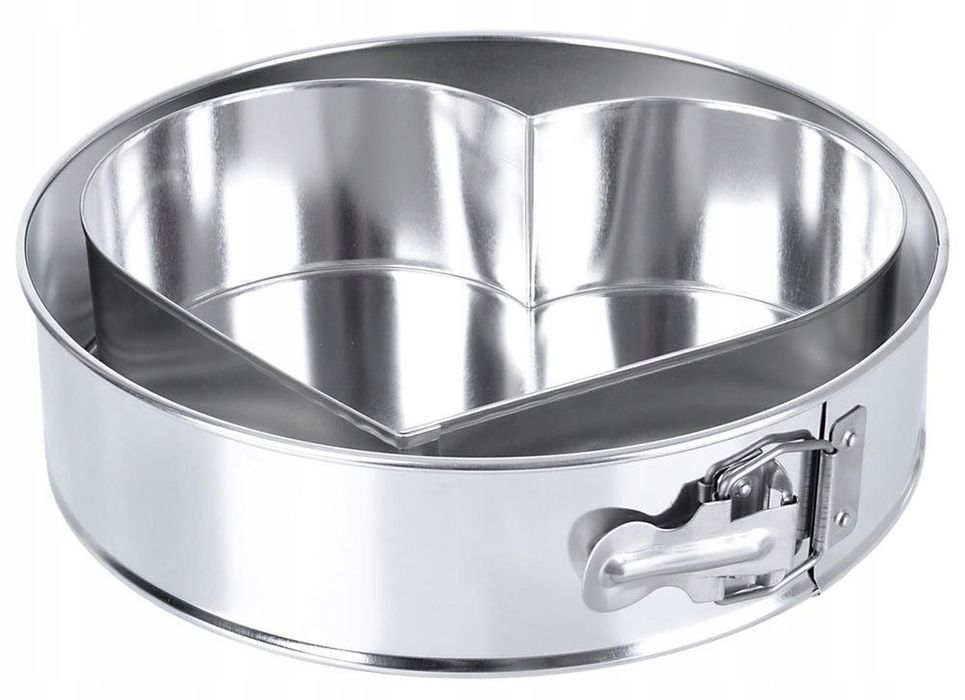 Tortownica Okrągła Z Wkładem Serce Blacha 24 Cm