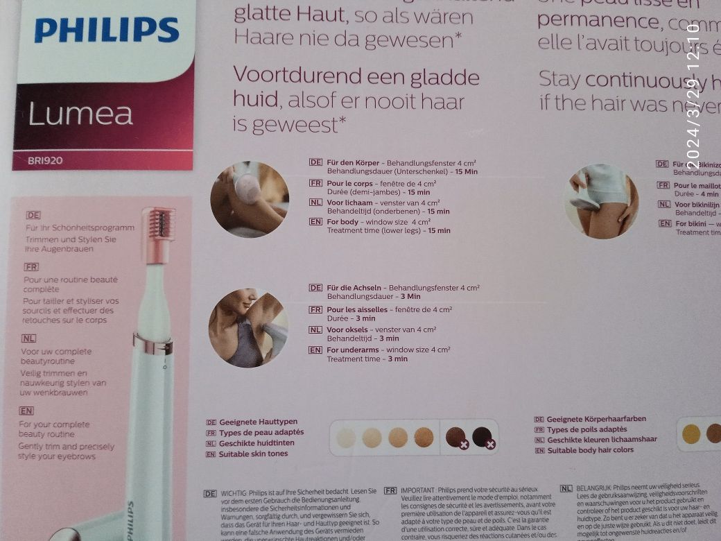 Depilator PHILIPS Lumea Advanced IPL BRI921/00 + Trymer Nowy !