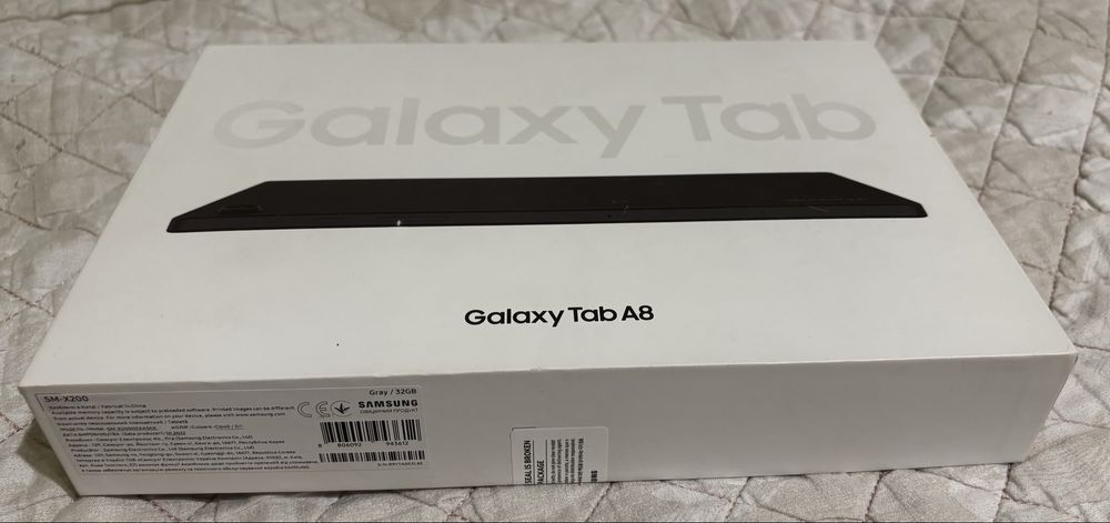 Планшет Samsung Galaxy Tab A8 32GB, как новый, полный комплект