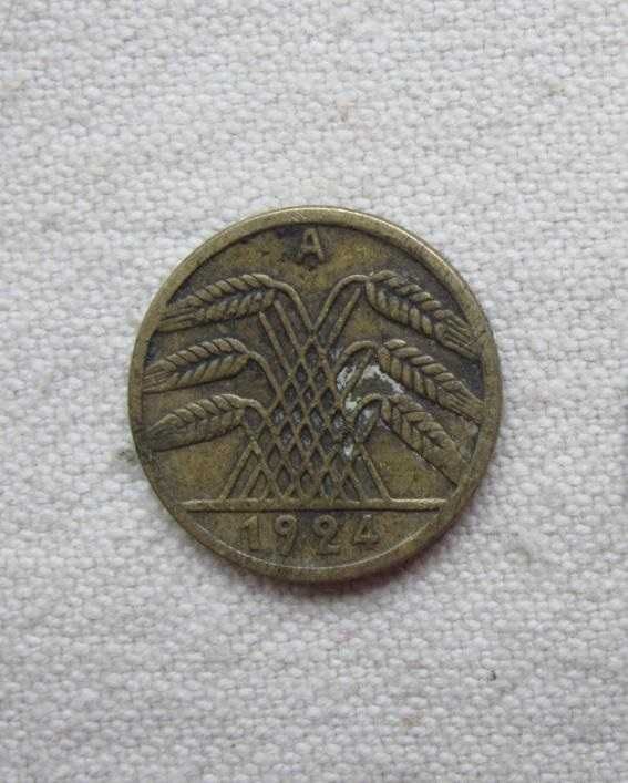 Монета 5 пфеннигов, Германия, DEUTSCHES REICH, 1924