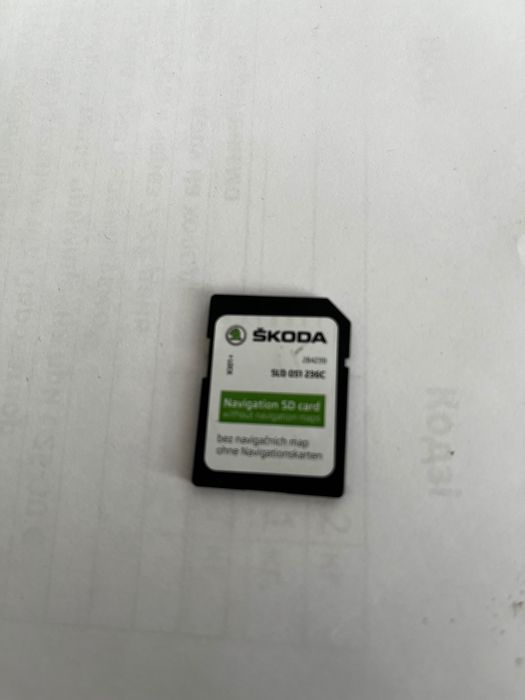 Навігація оригінал (карта під слот) Skoda , WAG.