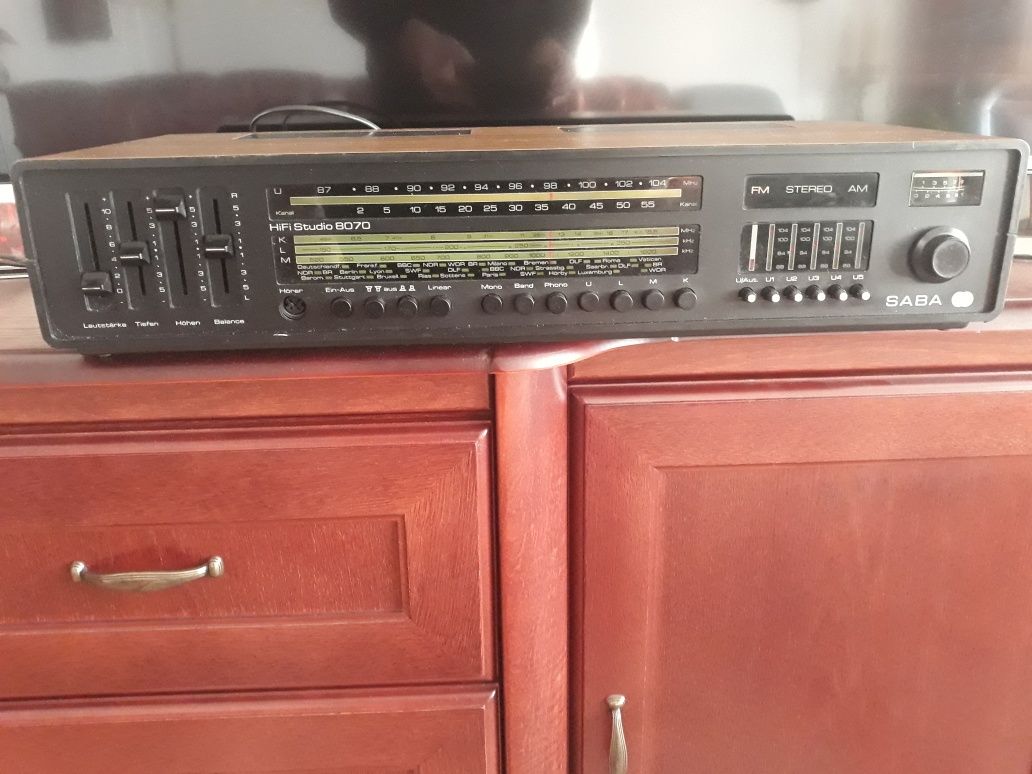 Amplituner SABA hi-fi studio 8070,radio-wzmacniacz, sprawny.