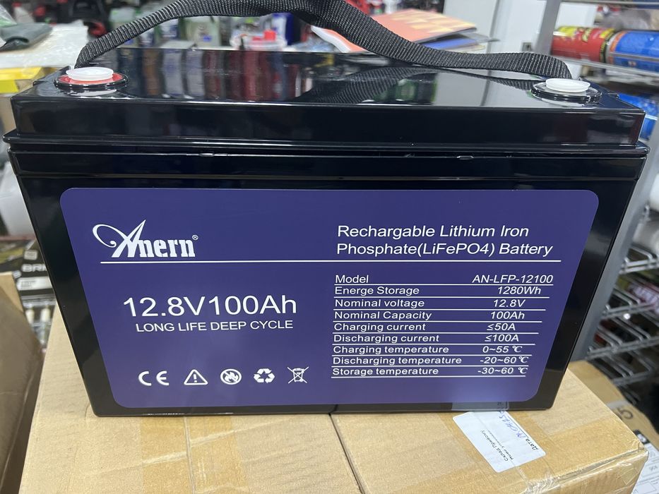 Акумулятор LiFePO4 літій залізо фосфатний 100ач 12в