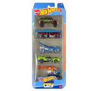 Resoraki Auta Hot Wheels Pięciopak 5szt. HW City